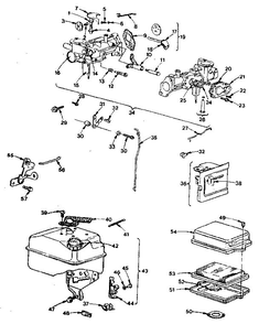 Carburetor Diagram and Parts List for 130200-130299 3129-01-3129-01 Briggs and Stratton Engine
